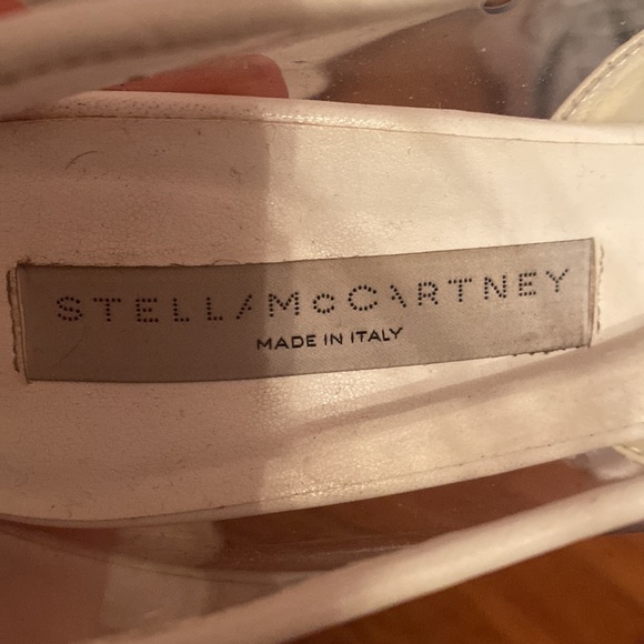 vintage stella mccartney pvc clear and white leather pumps - US10 - Picture 5 of 5